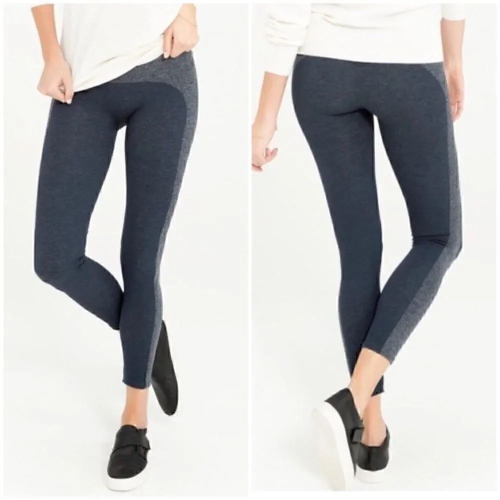 SPANX Marled Seamless Shaping Leggings Small Black